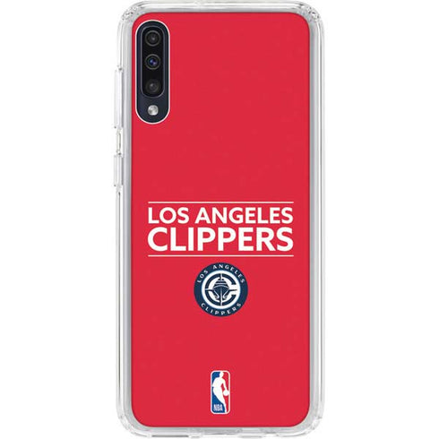 NBA Los Angeles Clippers Standard Red Galaxy A50 Clear Case